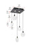 Elegant Lighting - 1012S16BK-01CR - LED Pendant - Avery - Black