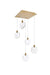 Elegant Lighting - 1012S16SG-01CR - LED Pendant - Avery - Satin Gold