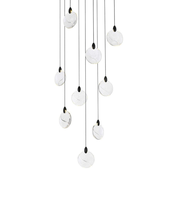 Elegant Lighting - 1012S20BK-01CR - LED Pendant - Avery - Black