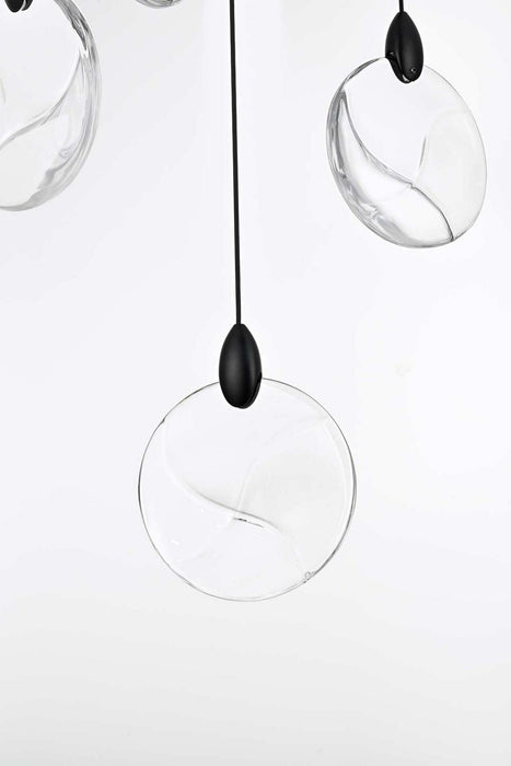 Elegant Lighting - 1012S20BK-01CR - LED Pendant - Avery - Black