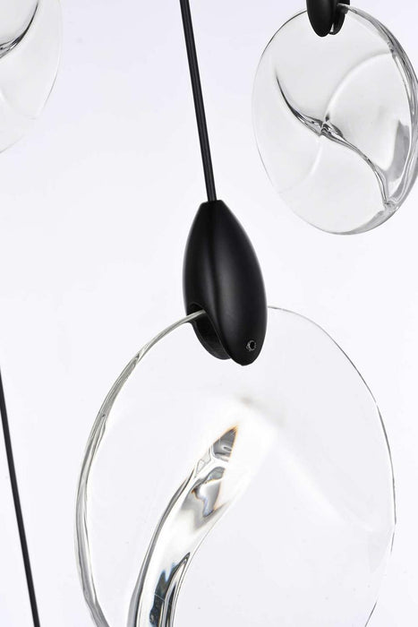 Elegant Lighting - 1012S20BK-01CR - LED Pendant - Avery - Black