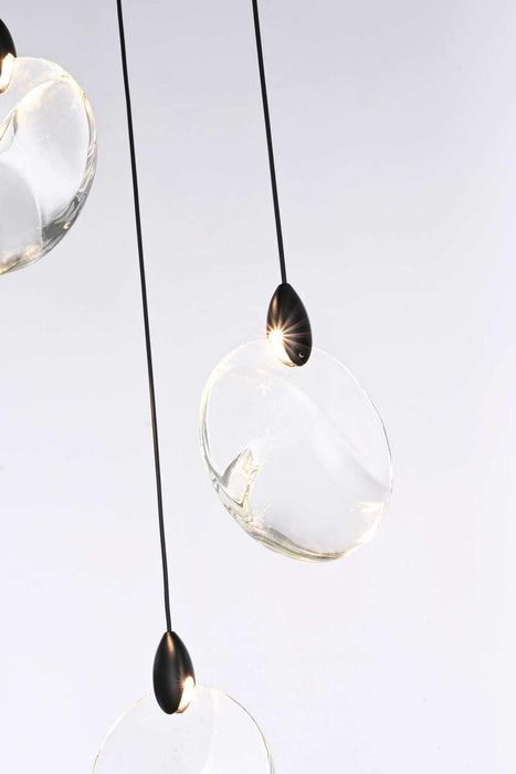 Elegant Lighting - 1012S20BK-01CR - LED Pendant - Avery - Black