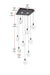 Elegant Lighting - 1012S20BK-01CR - LED Pendant - Avery - Black