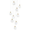 Elegant Lighting - 1012S20SG-01CR - LED Pendant - Avery - Satin Gold
