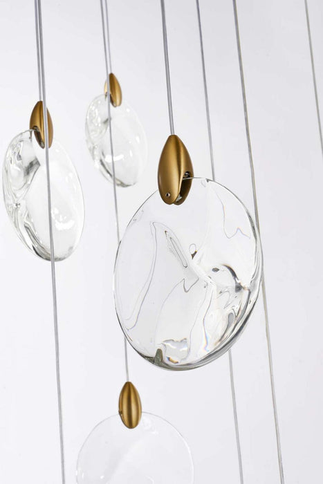 Elegant Lighting - 1012S20SG-01CR - LED Pendant - Avery - Satin Gold
