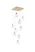 Elegant Lighting - 1012S20SG-01CR - LED Pendant - Avery - Satin Gold