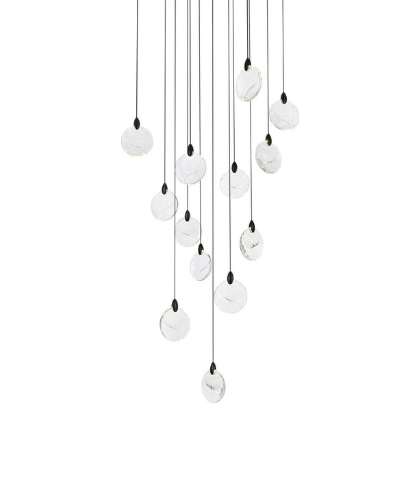 Elegant Lighting - 1012S26BK-01CR - LED Pendant - Avery - Black