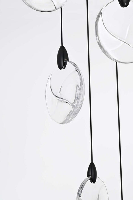 Elegant Lighting - 1012S26BK-01CR - LED Pendant - Avery - Black