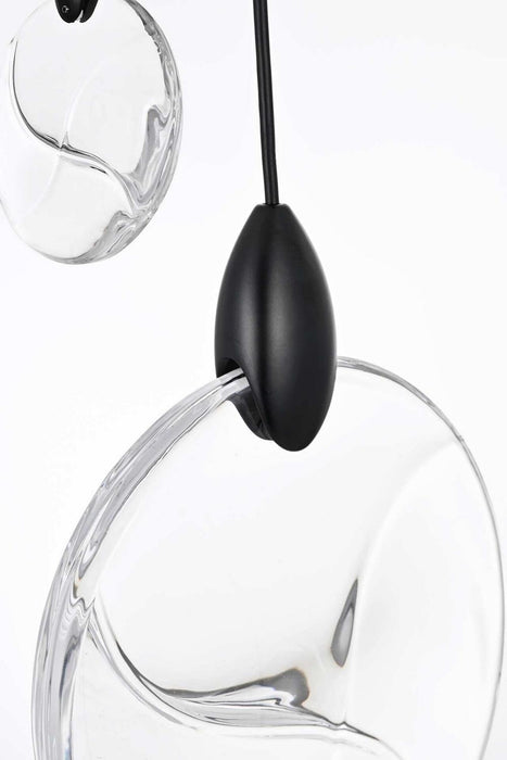 Elegant Lighting - 1012S26BK-01CR - LED Pendant - Avery - Black