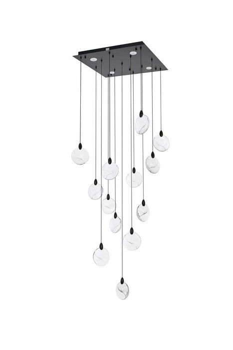 Elegant Lighting - 1012S26BK-01CR - LED Pendant - Avery - Black