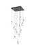 Elegant Lighting - 1012S26BK-01CR - LED Pendant - Avery - Black