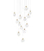Elegant Lighting - 1012S26SG-01CR - LED Pendant - Avery - Satin Gold
