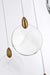Elegant Lighting - 1012S26SG-01CR - LED Pendant - Avery - Satin Gold