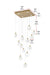 Elegant Lighting - 1012S26SG-01CR - LED Pendant - Avery - Satin Gold