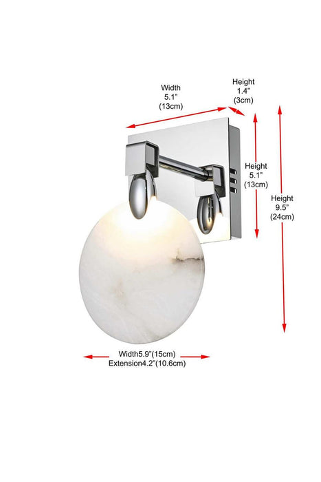 Elegant Lighting - 1012W6C-11ST - LED Wall Sconce - Avery - Chrome