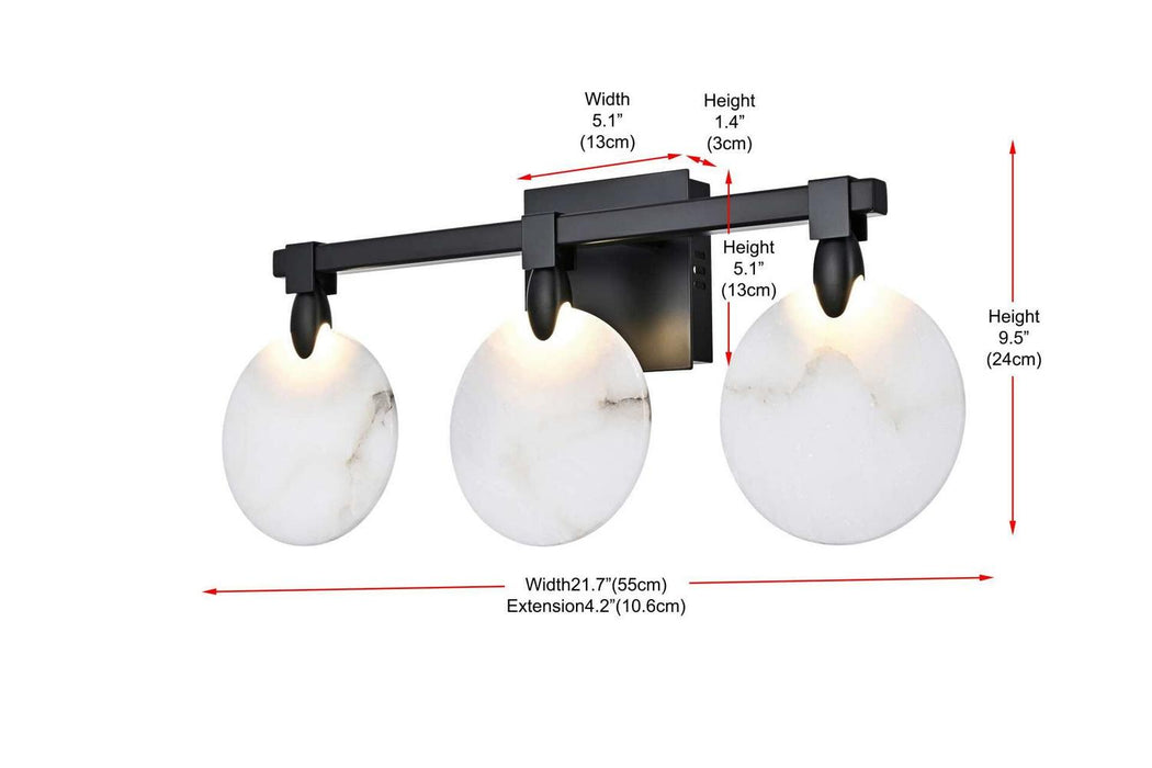 Elegant Lighting - 1012W22BK-11ST - LED Wall Sconce - Avery - Black