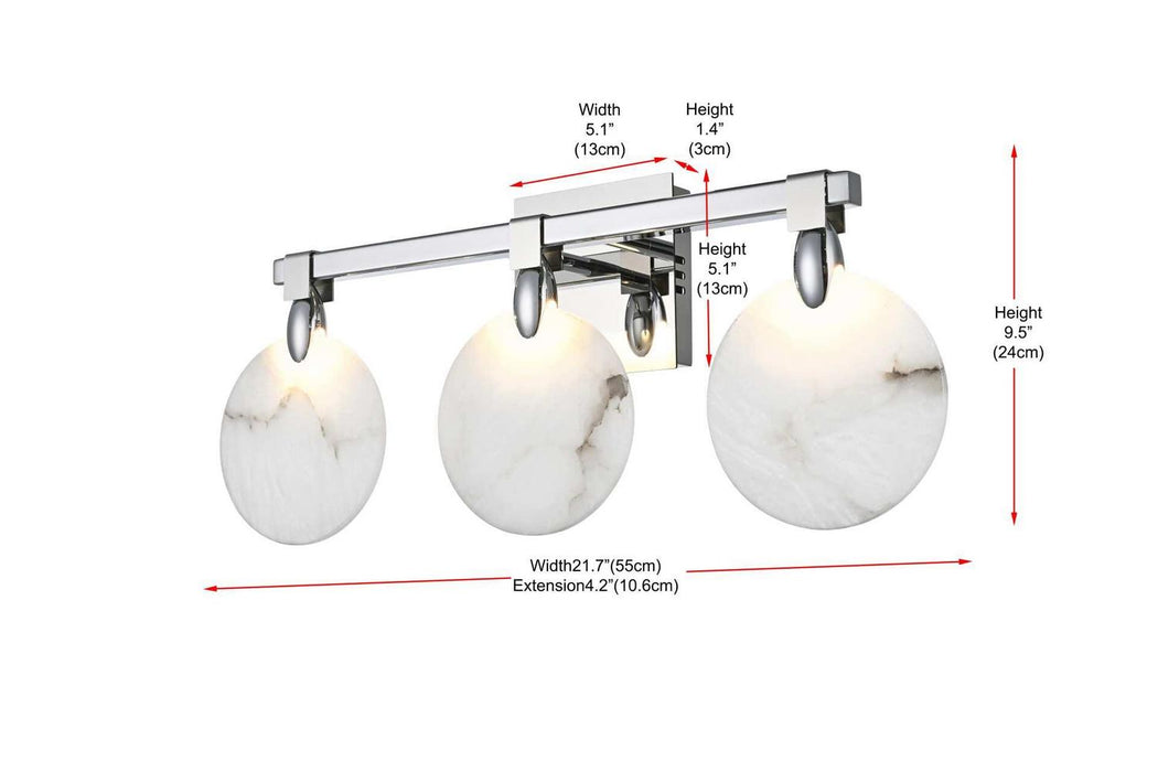 Elegant Lighting - 1012W22C-11ST - LED Wall Sconce - Avery - Chrome