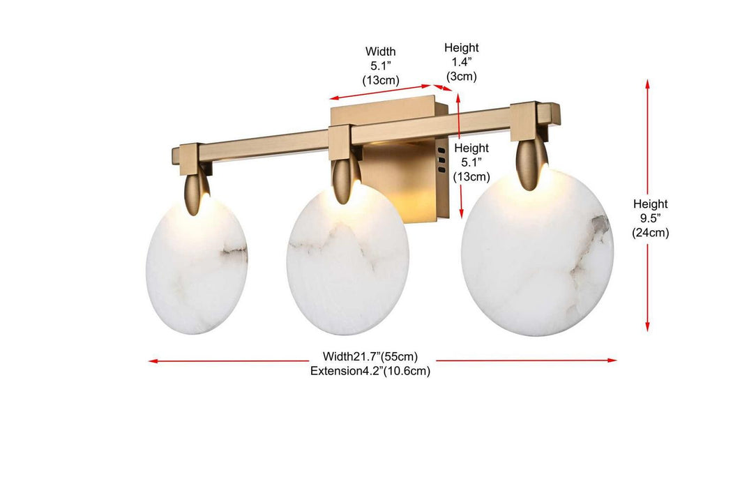 Elegant Lighting - 1012W22SG-11ST - LED Wall Sconce - Avery - Satin Gold