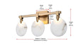 Elegant Lighting - 1012W22SG-11ST - LED Wall Sconce - Avery - Satin Gold