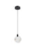 Elegant Lighting - 1012D6BK-11ST - LED Pendant - Avery - Black
