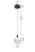 Elegant Lighting - 1012D6BK-11ST - LED Pendant - Avery - Black