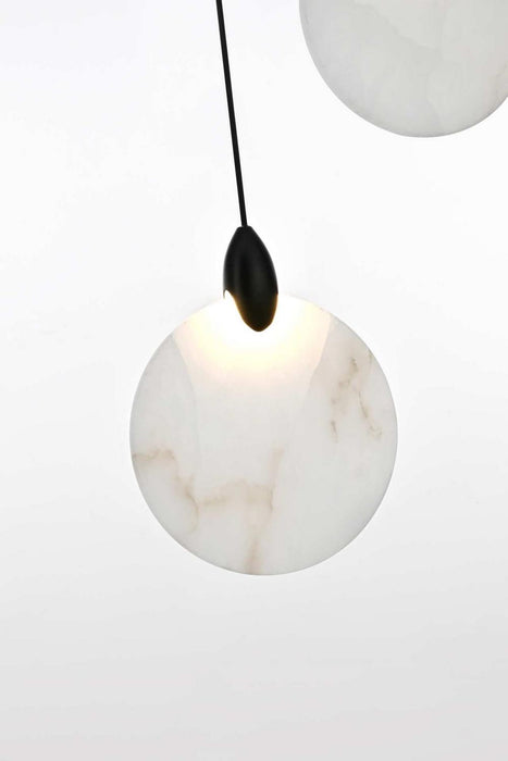 Elegant Lighting - 1012D12BK-11ST - LED Pendant - Avery - Black