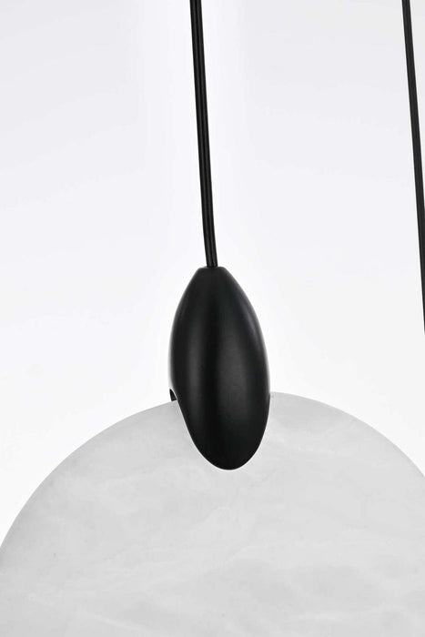 Elegant Lighting - 1012D12BK-11ST - LED Pendant - Avery - Black