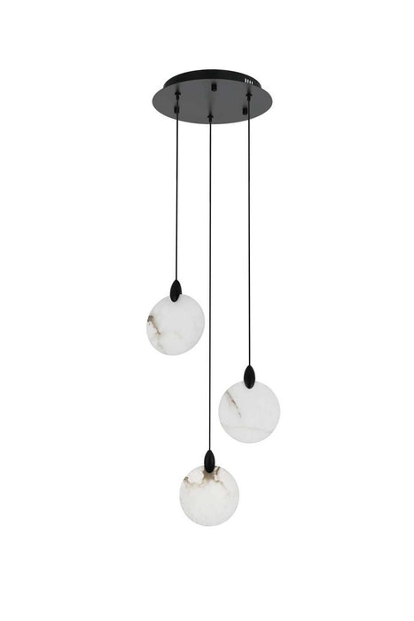 Elegant Lighting - 1012D12BK-11ST - LED Pendant - Avery - Black