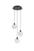 Elegant Lighting - 1012D12BK-11ST - LED Pendant - Avery - Black