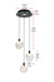 Elegant Lighting - 1012D12BK-11ST - LED Pendant - Avery - Black
