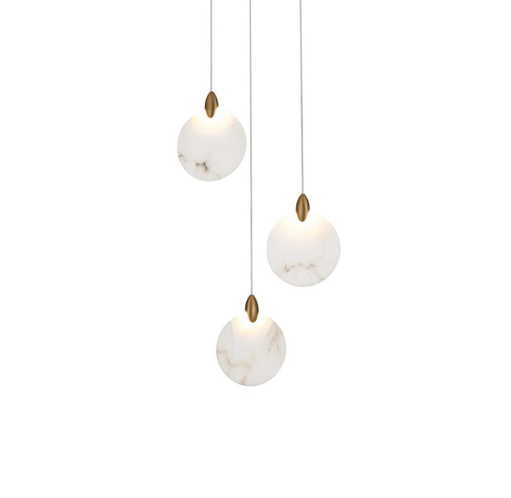 Elegant Lighting - 1012D12SG-11ST - LED Pendant - Avery - Satin Gold