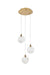 Elegant Lighting - 1012D12SG-11ST - LED Pendant - Avery - Satin Gold