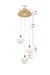 Elegant Lighting - 1012D12SG-11ST - LED Pendant - Avery - Satin Gold
