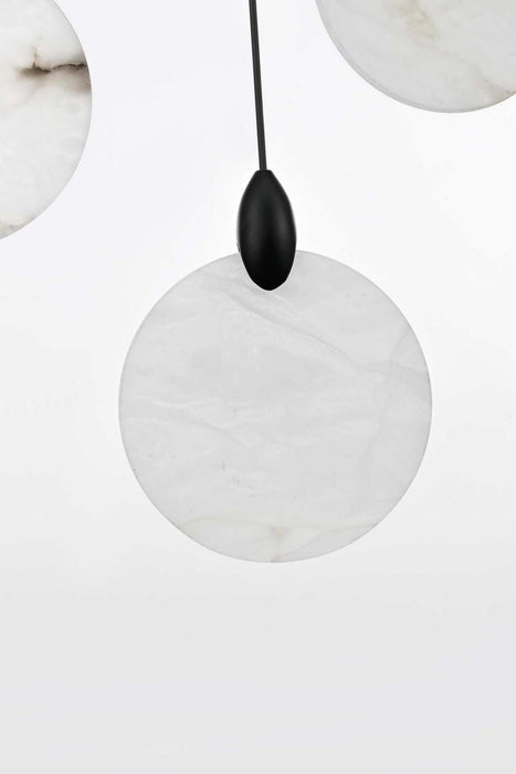 Elegant Lighting - 1012D16BK-11ST - LED Pendant - Avery - Black