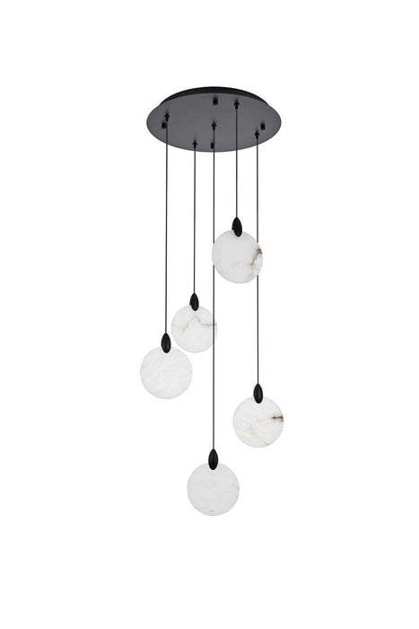 Elegant Lighting - 1012D16BK-11ST - LED Pendant - Avery - Black
