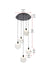 Elegant Lighting - 1012D16BK-11ST - LED Pendant - Avery - Black