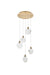 Elegant Lighting - 1012D16SG-11ST - LED Pendant - Avery - Satin Gold