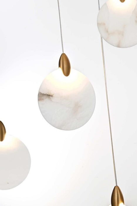 Elegant Lighting - 1012D20SG-11ST - LED Pendant - Avery - Satin Gold