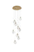 Elegant Lighting - 1012D20SG-11ST - LED Pendant - Avery - Satin Gold