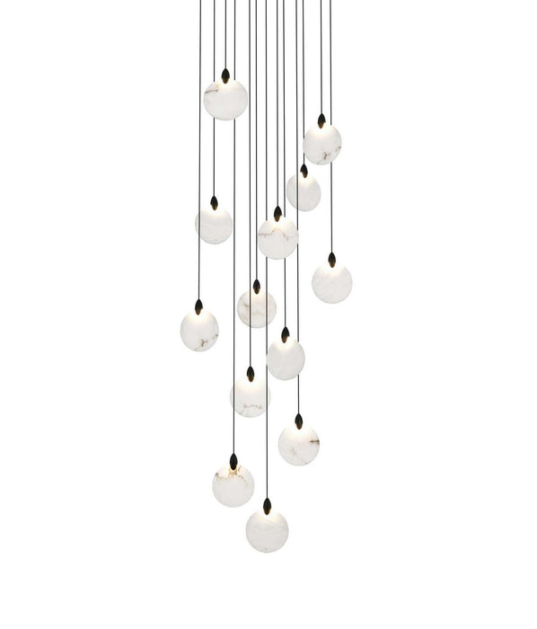 Elegant Lighting - 1012D24BK-11ST - LED Pendant - Avery - Black