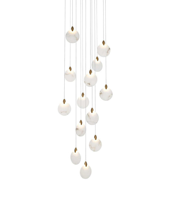 Elegant Lighting - 1012D24SG-11ST - LED Pendant - Avery - Satin Gold