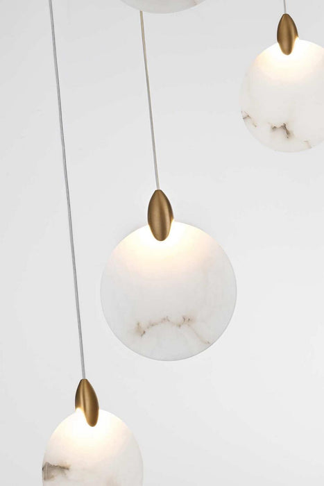 Elegant Lighting - 1012D24SG-11ST - LED Pendant - Avery - Satin Gold