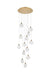 Elegant Lighting - 1012D24SG-11ST - LED Pendant - Avery - Satin Gold