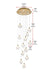 Elegant Lighting - 1012D24SG-11ST - LED Pendant - Avery - Satin Gold