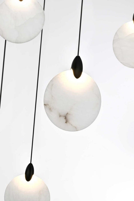 Elegant Lighting - 1012D28BK-11ST - LED Pendant - Avery - Black