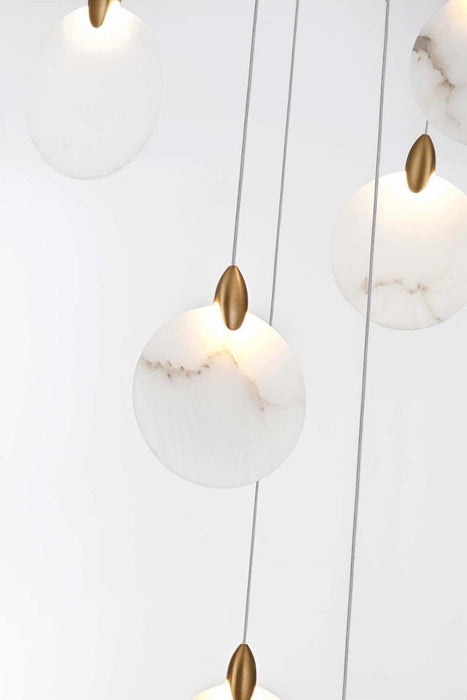 Elegant Lighting - 1012D28SG-11ST - LED Pendant - Avery - Satin Gold