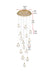 Elegant Lighting - 1012D28SG-11ST - LED Pendant - Avery - Satin Gold
