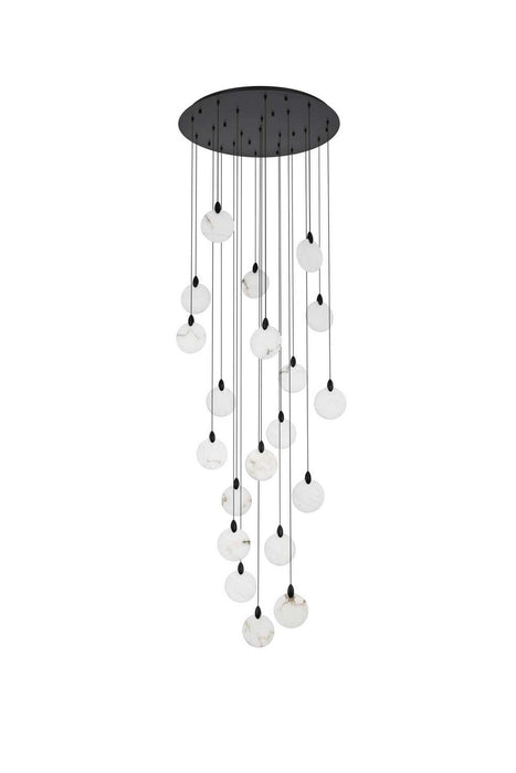 Elegant Lighting - 1012G32BK-11ST - LED Chandelier - Avery - Black
