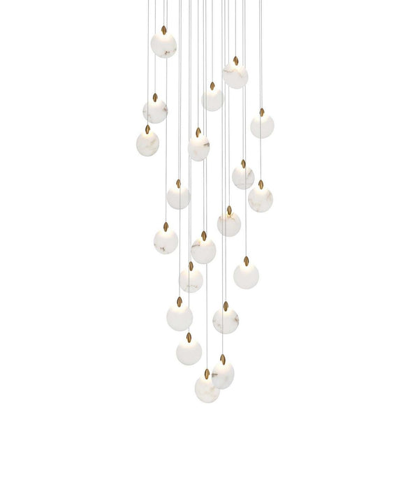 Elegant Lighting - 1012G32SG-11ST - LED Chandelier - Avery - Satin Gold