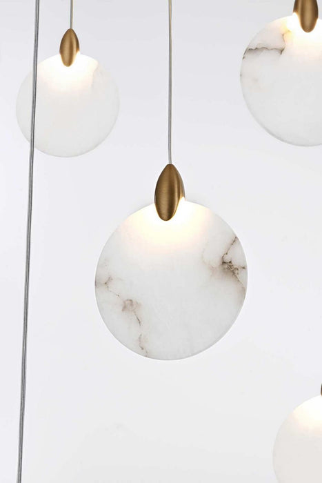 Elegant Lighting - 1012G32SG-11ST - LED Chandelier - Avery - Satin Gold